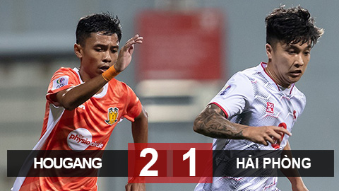 Kết quả Hougang United 2-1 Hải Phòng: Sai một li 'đi' luôn ngôi đầu